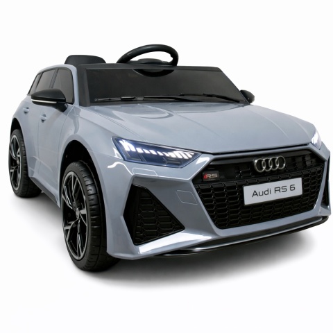 AUDI RS6 GT SZARY Auto na akumulator EVA Skóra pilot