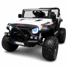 AUTO X16 R-SPORT BIAŁY Auto na akumulator EVA SKÓRA Pilot Akumulator litowo-jonowy