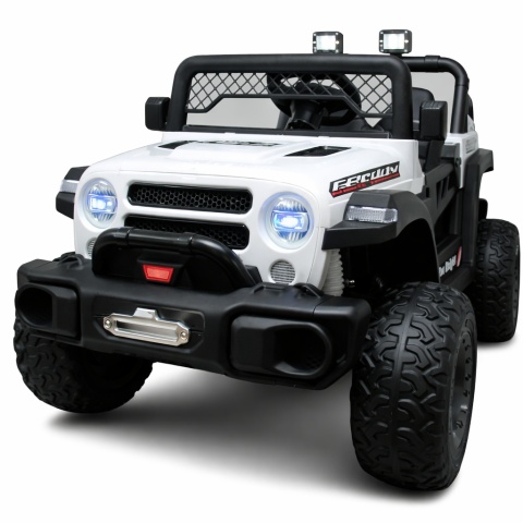 AUTO X17 R-SPORT BIAŁY Auto na akumulator EVA SKÓRA Pilot Akumulator litowo-jonowy