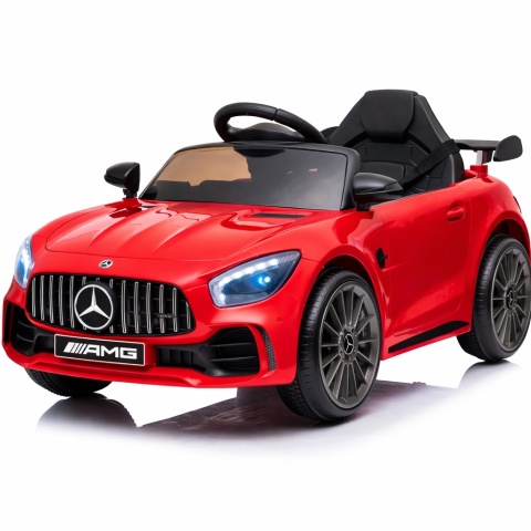 Auto dla Dzieci Mercedes GTR-S czerwony na akumulator Pilot, koła Eva, miękki fotelik
