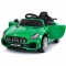 Auto dla Dzieci Mercedes GTR-S zielony na akumulator Pilot, koła Eva, miękki fotelik