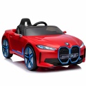 BMW i4 Czerwony Auto na akumulator EVA Skóra pilot