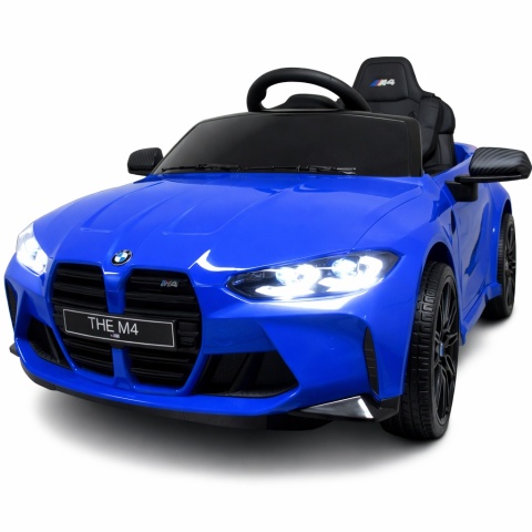 BMW m4 NIEBIESKI Auto na akumulator EVA Skóra pilot