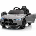 BMW m4 SZARY Auto na akumulator, Pilot, Światła, Muzyka, Koła EVA