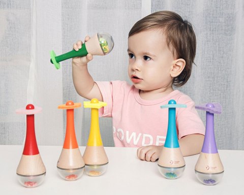 Drewniany Instrument Tęczowy Marakas Classic World