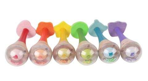 Drewniany Instrument Tęczowy Marakas Classic World