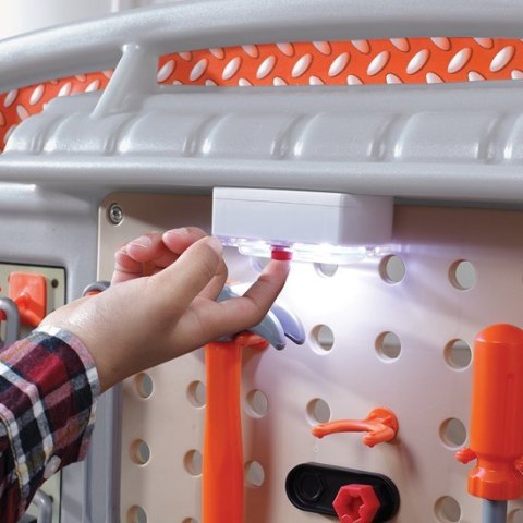 Duży Warsztat dla Dzieci Kącik majsterkowicza Światlo + 45 Akcesoria STEP2