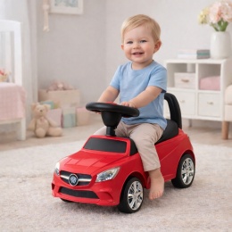 Jeździk Autko dla Dziecka J2 CZERWONY - chodzik, muzyka, klakson, światła