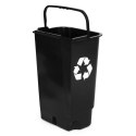 Kosz na śmieci 40L dwukomorowy pojemnik podwójny do odpadów zmieszanych segregacji czarny