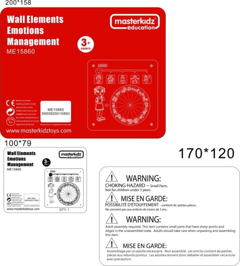 MASTERKIDZ Tablica Edukacyjna Zarządzanie Emocjami Nauka Emocji