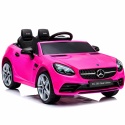Mercedes SLC 300 RÓŻOWY Autko na akumulator Piankowe Koła Eva, miękki fotelik, Pilot