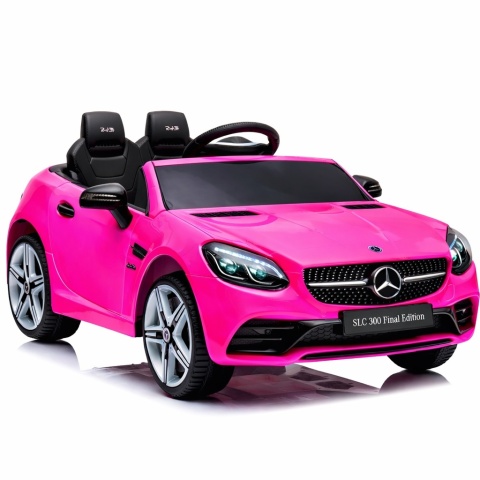 Mercedes SLC 300 RÓŻOWY Autko na akumulator Piankowe Koła Eva, miękki fotelik, Pilot