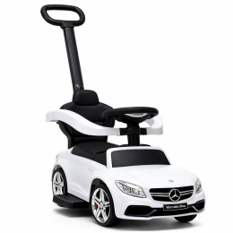 Pchacz Mercedes AMG c63 BIAŁY Jeździk, muzyka