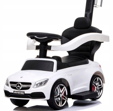 Pchacz Mercedes AMG c63 BIAŁY Jeździk, muzyka