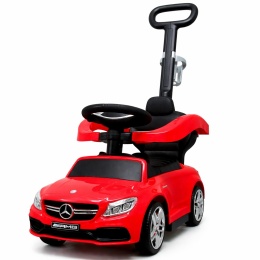 Pchacz Mercedes AMG c63 CZERWONY Jeździk, muzyka