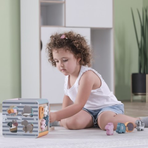Viga Toys Polar B Activity Box Drewniane Centrum Gier 5w1