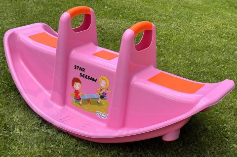 WOOPIE Bujak Wieloosobowy STAR Huśtawka Równoważna Różowa