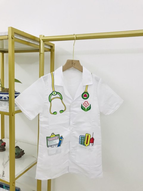 WOOPIE Ubranko Strój Lekarza Doktora dla Dzieci do ok. 120 cm