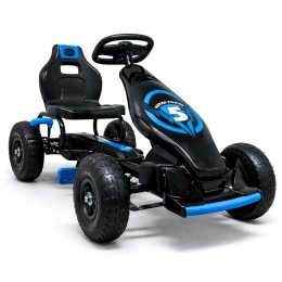 GOKART G8 NIEBIESKI, gokart dziecięcy, pompowane koła