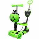 Hulajnoga H3 ZIELONA Jeździk 5w1 R-Sport Świecące koła LED