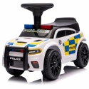 Jeździk dla Dzieci J3 BIAŁY Policyjny Muzyka, światła
