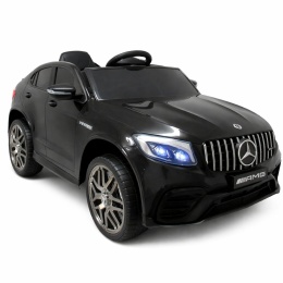 MERCEDES GLC63s CZARNY Auto na akumulator napęd 4x4 SKÓRA