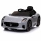 Maserati GranTurismo SREBRNY Auto na akumulator, Skóra, Pilot, Światła, Muzyka, Koła EVA