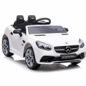 Mercedes SLC 300 BIAŁY Autko na akumulator Piankowe Koła Eva, miękki fotelik, Pilot