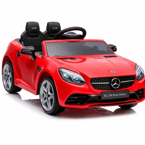 Mercedes SLC 300 CZERWONY Autko na akumulator Piankowe Koła Eva, miękki fotelik, Pilot