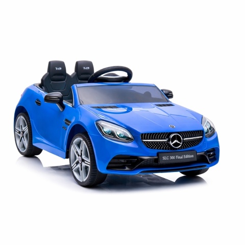 Mercedes SLC 300 NIEBIESKI Autko na akumulator Piankowe Koła Eva, miękki fotelik, Pilot