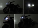 Motorek na akumulator dla dzieci BMW S1000rr BIAŁY, muzyka, światełka