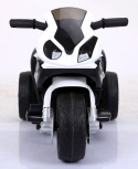 Motorek na akumulator dla dzieci BMW S1000rr BIAŁY, muzyka, światełka