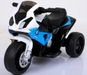 Motorek na akumulator dla dzieci BMW S1000rr NIEBIESKI, muzyka, światełka