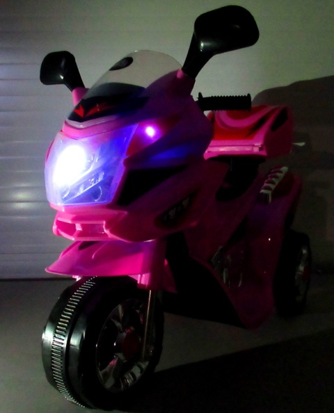 Motorek M6 RÓŻOWY, motorek na akumulator