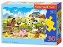 Puzzle 30-elementów Animals on the Farm