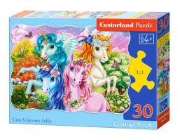 Puzzle 30-elementów Cute Unicorns Selfie B-03822-1