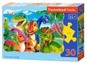 Puzzle 30-elementów Dinosaurs Selfie - dinozaury