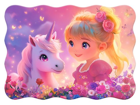 Puzzle 30-elementów Princess with Unicorn B-03853-1