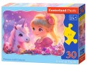 Puzzle 30-elementów Princess with Unicorn B-03853-1