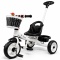 Rowerek Trójkołowy T8 biały z rączką Koła EVA Pchacz