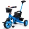 Rowerek Trójkołowy T8 niebieski z rączką Koła EVA Pchacz