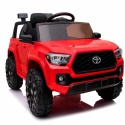 Toyota Tacoma CZERWONY Autko na akumulator miękki fotelik pilot