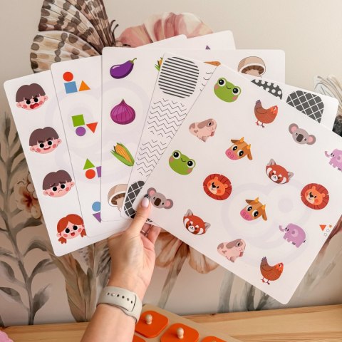 Viga Memory Gra Pamięciowa Zgadnij Obrazki 10 Kart Montessori