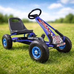 Wielki Gokart A-15 Pompowane koła HIT NIEBIESKI/A-15