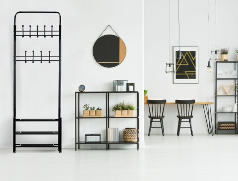 Wieszak na ubrania + szafka regał półka na buty ModernHome