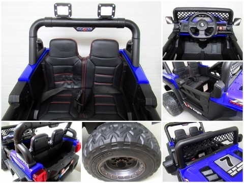 AUTO X17 R-SPORT NIEBIESKI Auto na akumulator EVA SKÓRA Pilot Akumulator litowo-jonowy