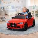 BMW m4 CZERWONY Auto na akumulator EVA Skóra pilot