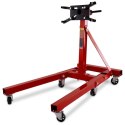 Belka Żuraw do silnika do 900kg Bituxx Czerwona składana podpora na kółkach