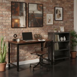 Biurko komputerowe szkolne stół 120x60 cm postarzany orzech ModernHome