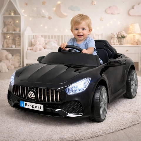 Cabrio B3 CZARNY Autko na akumulator - Światła, Dźwięki, MP3, USB